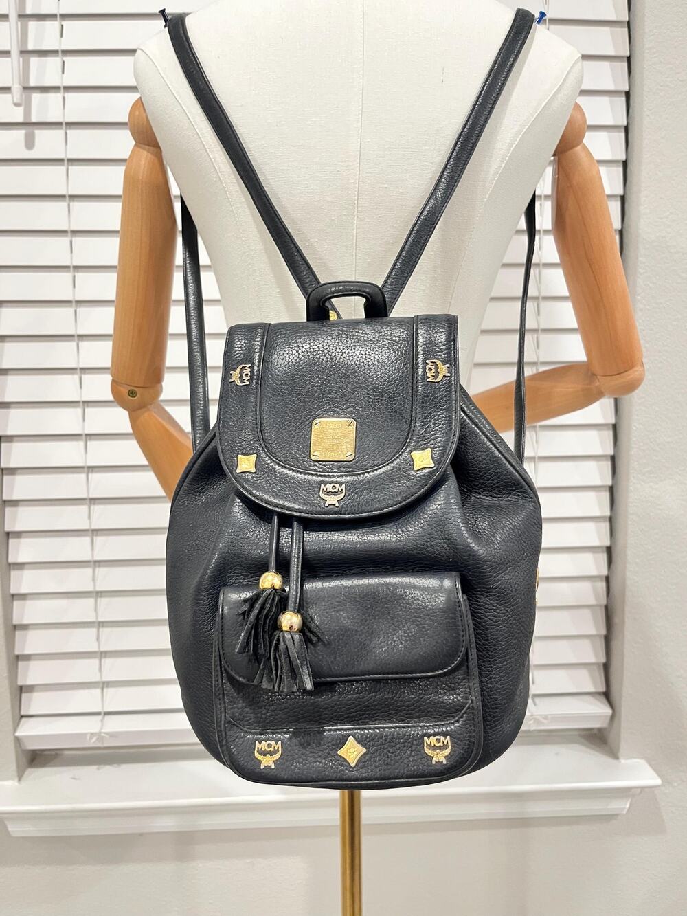 MCM vintage leather backpack